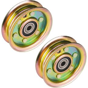 173438 Flat Idler Pulley for Husqvarna LT18542 LTH125 LTH1342 CT LT CTH Replace AYP 104360X 131494 532173438 532131494 AM103480 AM37321 (2Pack) in Saudi Arabia