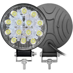 2 قطعة ضوء عمل LED دائري، 42 وات 4.3 بوصة أغطية إضاءة LED للقيادة على شريط السقف، بقعة مصابيح ضباب مقاومة للماء فائقة السطوع، عالمية للشاحنات، على الطرق الوعرة، السيارة، ATV، SUV، القارب in Kuwait