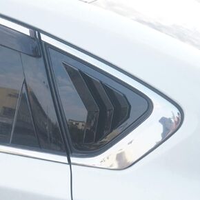 New Racing Rear Quarter Window Louvers Scoops Shades Blinds for Nissan Altima 2013 2014 2015 2016 2017 2018 (Carbon Fiber Print) in Saudi Arabia