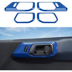 for Ford Bronco 2021+Car Door Grab Handle Cover for Car Interior Grab Handle Trim Accessories for Ford Bronco 2021 2022+(4pcs/Set,Baby Blue)