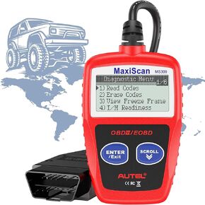 Autel OBD2 Scanner MaxiScan MS309 Car Check Engine Code Reader, Check Emission Monitor Status, 2023 Newest CAN Diagnostic Scan Tool for All OBD II Protocol Vehicles After 1996 in Saudi Arabia
