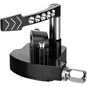 7/8 Universal Billet Thumb Throttle Lever Control Assembly CNC ATV Fit for YAMAHA Banshee Raptor 350 660 700 HD TRX 400EX 250R 450R Suzuki LTR450 250 500 LTZ400 250 500R Kawasaki - Black
