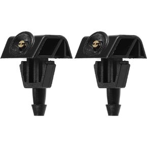 ACROPIX Windshield Wiper Washer Nozzle Spray Jet Fit for Nissan Note - Pack of 2 Black in Saudi Arabia