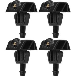 ACROPIX Windshield Wiper Washer Nozzle Spray Jet Fit for Nissan Note - Pack of 4 Black in Saudi Arabia