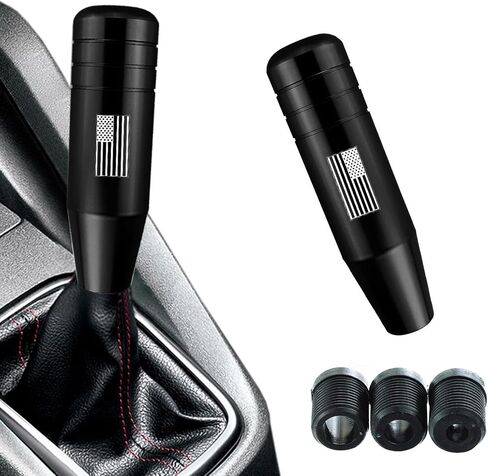 Sodcay 1 PC Gear Stick Shifter Knob، مقبض ناقل الحركة بالعلم الأمريكي، رأس مقبض تروس معدل، رأس كشك معدني، يناسب معظم المركبات (أزرق) in Saudi Arabia