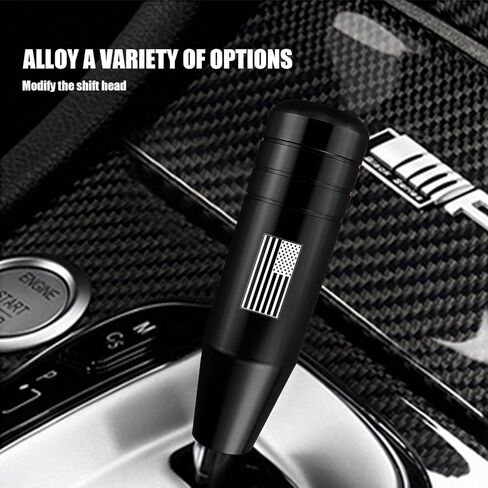 Sodcay 1 PC Gear Stick Shifter Knob، مقبض ناقل الحركة بالعلم الأمريكي، رأس مقبض تروس معدل، رأس كشك معدني، يناسب معظم المركبات (أزرق) in Saudi Arabia
