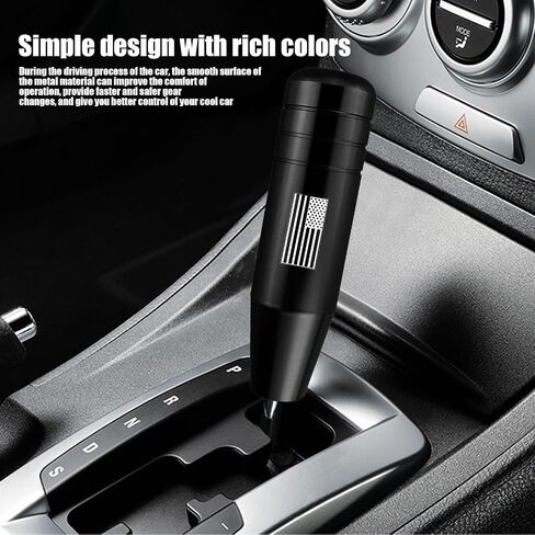 Sodcay 1 PC Gear Stick Shifter Knob، مقبض ناقل الحركة بالعلم الأمريكي، رأس مقبض تروس معدل، رأس كشك معدني، يناسب معظم المركبات (أزرق) in Saudi Arabia