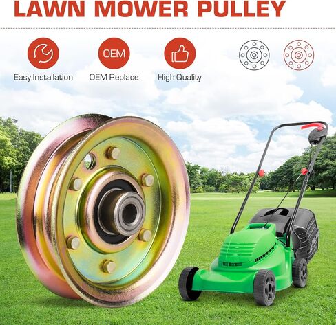 173438 بكرة المهمل المسطحة لـ Husqvarna LT18542 LTH125 LTH1342 CT LT CTH استبدال AYP 104360X 131494 532173438 532131494 AM103480 AM37321 (2 حزمة) in Saudi Arabia