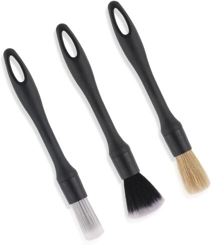 3PCS Car Detailing Brush Set,Ultra Soft Car Cleaning Brush for Dust Removal of Dashboard Center Console Seat Wheel,Portable Car Detailing Kit for Car Accessories Interior & Exterior in Saudi Arabia