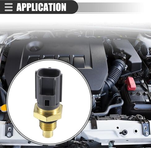 Motoforti Engine Coolant Temperature Sensor, Water Temp Sender, for Ford Transit 2006-2014, Metal, No.1797300100, Gold Tone in Saudi Arabia
