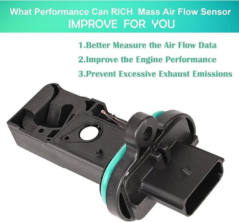 مستشعر تدفق الهواء الشامل مستشعر MAF متوافق مع B u i c k Encore Verano Chevy Cruze Sonic Trax لاستبدال 12671624 0280218419 in Kuwait