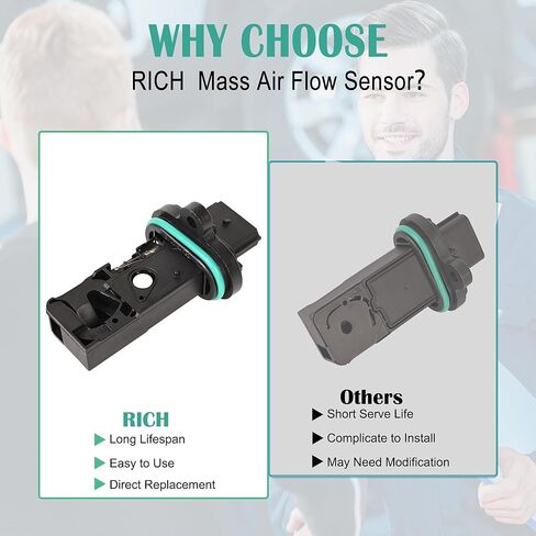 مستشعر تدفق الهواء الشامل مستشعر MAF متوافق مع B u i c k Encore Verano Chevy Cruze Sonic Trax لاستبدال 12671624 0280218419 in Kuwait