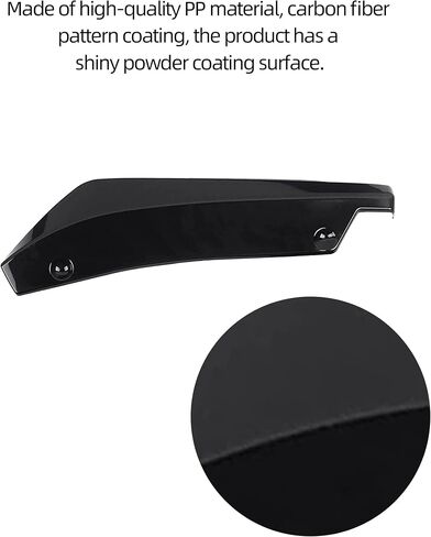 2 Packs Rear Bumper Diffuser,Car Side Fender Skirt Lip Splitter Canard Protector,Car Front Bumper Lip Body Kit Vehicle Blade Rear Shovel,Universal Size Car Body Kit (Black) in Saudi Arabia