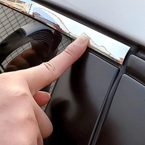 gunhunt Pack-1 Automotive Chrome Trim Molding, 49.2Ft Window Trim, Car Body Bright Strip, Car Body Rubbing Strip, for Car, Truck, RV (Silver) in Saudi Arabia