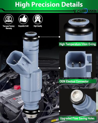 YZHIDIANF 0280155849 4.7L Fuel Injectors For:-Dodge Dakota Durango 2001-2007 For:-Jeep Grand Cherokee Commander 2001-2007 Fit For:-Chrysler Aspen 2007 For:-Mitsubishi Raider 2006-2007 (Set of 8) in Saudi Arabia