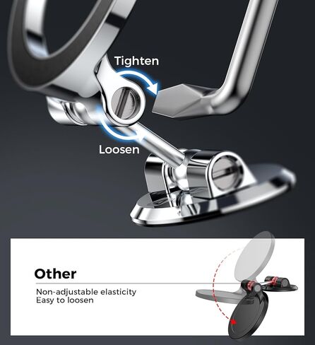 ADIUPUL Folding Fits Magsafe Car Mount【Military Grade All Metal】 for iPhone Car Mount, Magnetic Phone Holder for Car Fit for iPhone 14 13 12 Pro Max Plus Mini MagSafe Case Accessories 2023 Upgrade in Kuwait