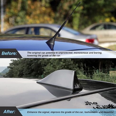 XINLIYA 6.7 x 2.4 x 2.8 Inch Shark Fin Antenna Cover, Gray in Kuwait