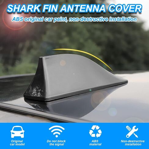XINLIYA 6.7 x 2.4 x 2.8 Inch Shark Fin Antenna Cover, Gray in Kuwait