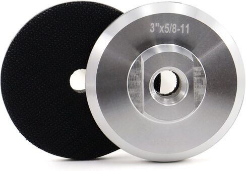 YDROWN 3 بوصة وسادة داعمة من الألومنيوم لحامل وسادة تلميع الماس هوك وحلقة موصل 5/8-11 خيط (3 بوصة) in Kuwait