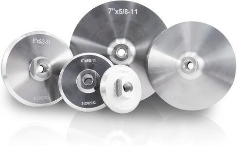 YDROWN 3 بوصة وسادة داعمة من الألومنيوم لحامل وسادة تلميع الماس هوك وحلقة موصل 5/8-11 خيط (3 بوصة) in Kuwait