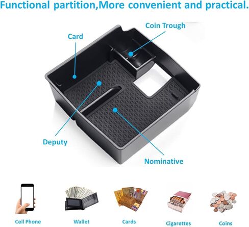 DSDFGH for 2019-2023 Toyota Corolla / 2022 2023 Corolla Cross Center Console Organizer Tray Armrest Insert Storage Box Corolla Hatchback Corolla Cross Accessories Rubber Mats Anti-slip in Kuwait