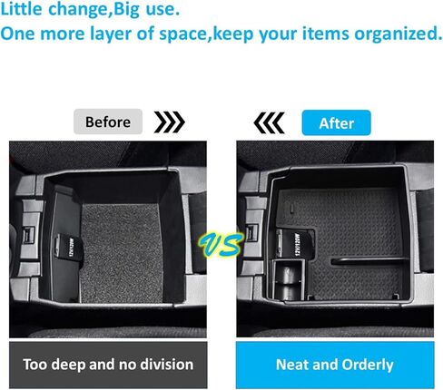 DSDFGH for 2019-2023 Toyota Corolla / 2022 2023 Corolla Cross Center Console Organizer Tray Armrest Insert Storage Box Corolla Hatchback Corolla Cross Accessories Rubber Mats Anti-slip in Kuwait
