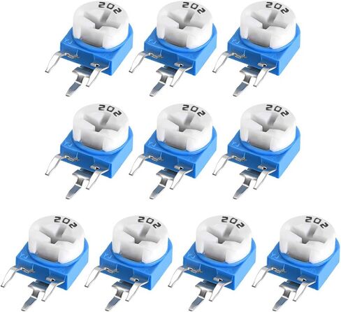 uxcell Trimmer Potentiometer 2K Ohm Adjustment Horizontal Variable Resistors 10Pcs in Saudi Arabia
