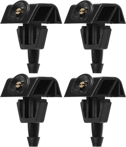 ACROPIX Windshield Wiper Washer Nozzle Spray Jet Fit for Nissan Note - Pack of 4 Black in Saudi Arabia