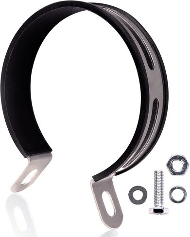 100 مم كاتم صوت عادم الدراجات النارية كاتم الصوت شماعات المشبك حزام جبل قوس عالمي لمعظم الدراجات النارية in Kuwait