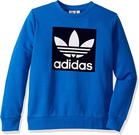 adidas Originals Kids' Big Juniors Outline Crewneck Sweatshirt in Saudi Arabia