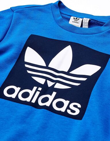 adidas Originals Kids' Big Juniors Outline Crewneck Sweatshirt in Saudi Arabia
