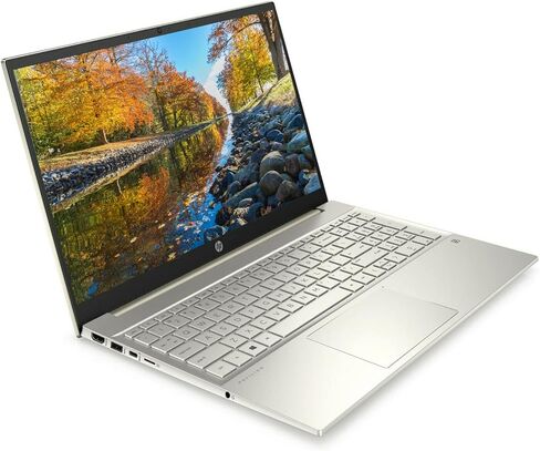 Newest HP 15 Pavilion Laptop, 15.6" Full HD Touchscreen, Intel Core i7-1165G7 Quad-Core Processor, 64GB RAM, 1TB PCIe SSD, Backlit Keyboard, Webcam, HDMI, Wi-Fi 6, Bluetooth, Windows 11 Home, Gold in Kuwait