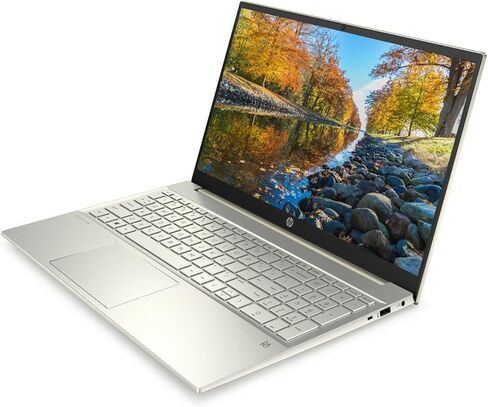 Newest HP 15 Pavilion Laptop, 15.6" Full HD Touchscreen, Intel Core i7-1165G7 Quad-Core Processor, 64GB RAM, 1TB PCIe SSD, Backlit Keyboard, Webcam, HDMI, Wi-Fi 6, Bluetooth, Windows 11 Home, Gold in Kuwait