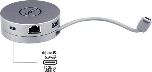 ITSPWR Bundle Dell® DA310 Docking Station, USB-C Power Delivery, Supports 4K Display 3840 x 2160, HDMI 2.0 and DisplayPort 1.2, 2xUSB-A, 1xUSB-C, 1x VGA, 1 RJ-45. in Kuwait