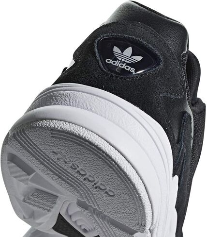 adidas Originals Women's Falcon Sneaker, Black/Black/White, 7 M US in Kuwait