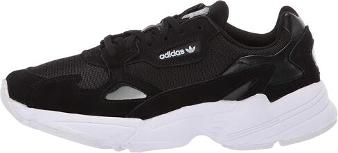 adidas Originals Women's Falcon Sneaker, Black/Black/White, 7 M US in Kuwait