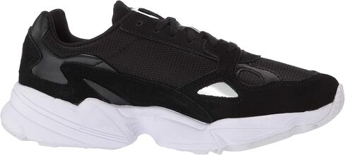 adidas Originals Women's Falcon Sneaker, Black/Black/White, 7 M US in Kuwait