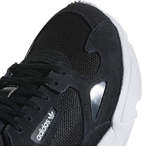 adidas Originals Women's Falcon Sneaker, Black/Black/White, 7 M US in Kuwait