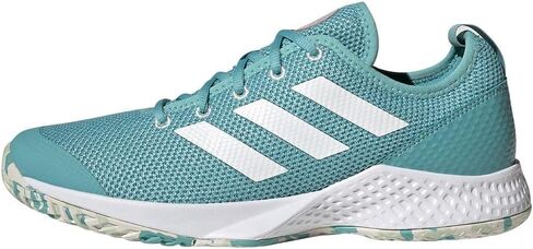 adidas Courtflash White/White/Beam Orange 10 D (M) in Saudi Arabia