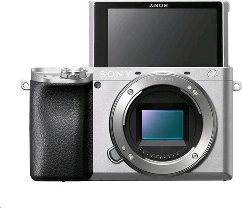 Sony Alpha a6400 Mirrorless Digital Camera (Silver) with 16-50mm & 55-210mm Zoom Lenses + 64GB Memory, Wide Angle + Telephoto Lens, Filters, Case, Tripod + More (30PC Bundle Kit) (Renewed) in Saudi Arabia