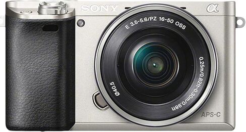 Sony Alpha a6400 Mirrorless Digital Camera (Silver) with 16-50mm & 55-210mm Zoom Lenses + 64GB Memory, Wide Angle + Telephoto Lens, Filters, Case, Tripod + More (30PC Bundle Kit) (Renewed) in Saudi Arabia