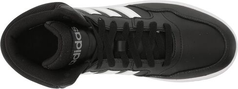 حذاء كرة السلة Adidas Kids Hoops 3.0 Mid، أسود/أبيض/رمادي Six، مقاس 5 US للأطفال الصغار من الجنسين in Saudi Arabia