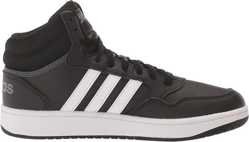 حذاء كرة السلة Adidas Kids Hoops 3.0 Mid، أسود/أبيض/رمادي Six، مقاس 5 US للأطفال الصغار من الجنسين in Saudi Arabia