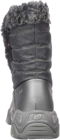 Skechers Women's D'Lites 2.0-Mid Quilted Sneaker Boot with Fur Trim Snow in Saudi Arabia