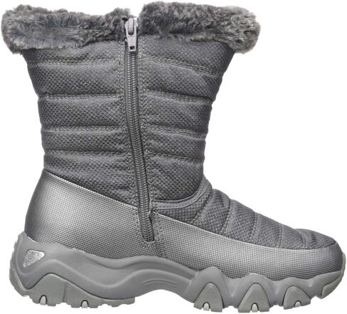 Skechers Women's D'Lites 2.0-Mid Quilted Sneaker Boot with Fur Trim Snow in Saudi Arabia