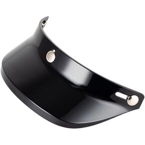 Soman Motorcycle Peak Visor, Motorcycle Helmet Visor Peak Shield Compatiable with 3/4 Open Face Helmets and Half Helmets Sun Protection (Black)