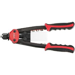 ARES 70417 - Heavy Duty Rivet Gun - Includes Chrome Molybdenum Special Profile Nozzle - Works with Aluminum, Steel and Stainless Steel Rivets - For Use on Sheet Aluminum, Steel, Plastic, and Vinyl