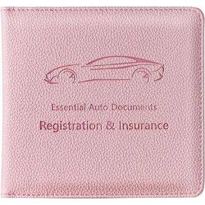 Mymazn Car Registration and Insurance Holder, Car Document Holder with Magnetic Closure, Auto PU Leather Registration and Insurance Card Holder for Driver's License & Essential Documents, Blue in Saudi Arabia