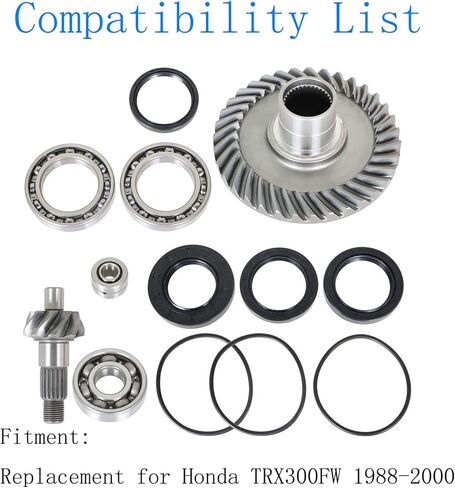 labwork Rear Differential Ring Pinion Gear and Bearing Replacement for Honda Fourtrax TRX300FW 1988-2000 in Saudi Arabia