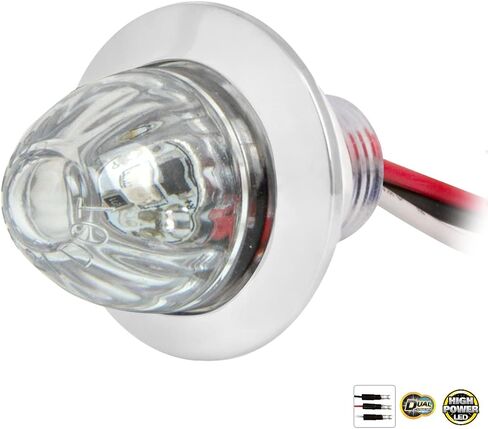 GG Grand General 75430 1 inch Mini Push/Screw Watermelon Amber/Amber Dual Function LED Light with Nut in Saudi Arabia